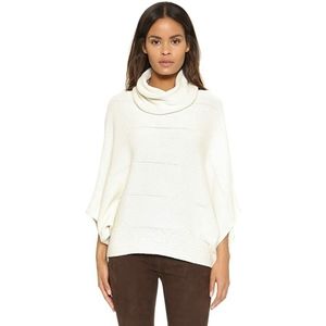 Ella Moss White Cowl Neck Sweater